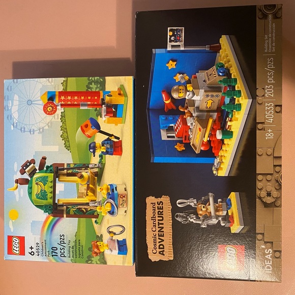 LEGO 2022 40529 children’s amusement park 40533 cosmic cardboard adventures